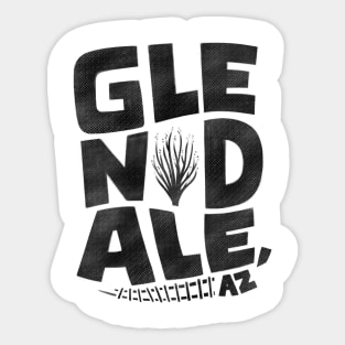 Glendale Vintage Type Sticker